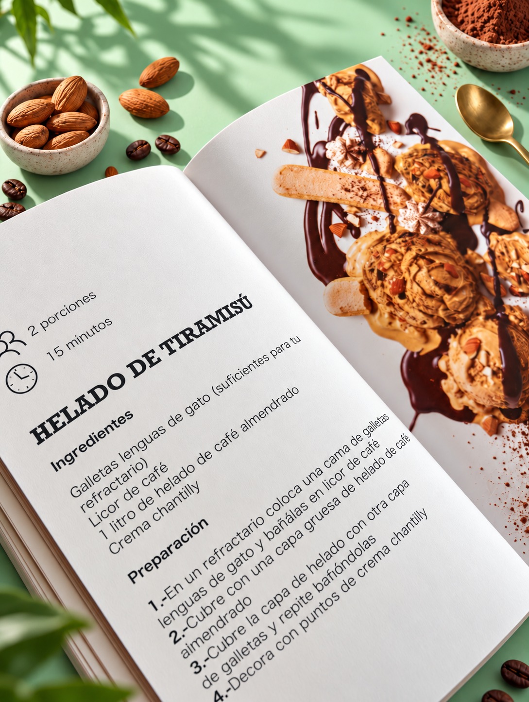 Receta Helado de Tiramisú